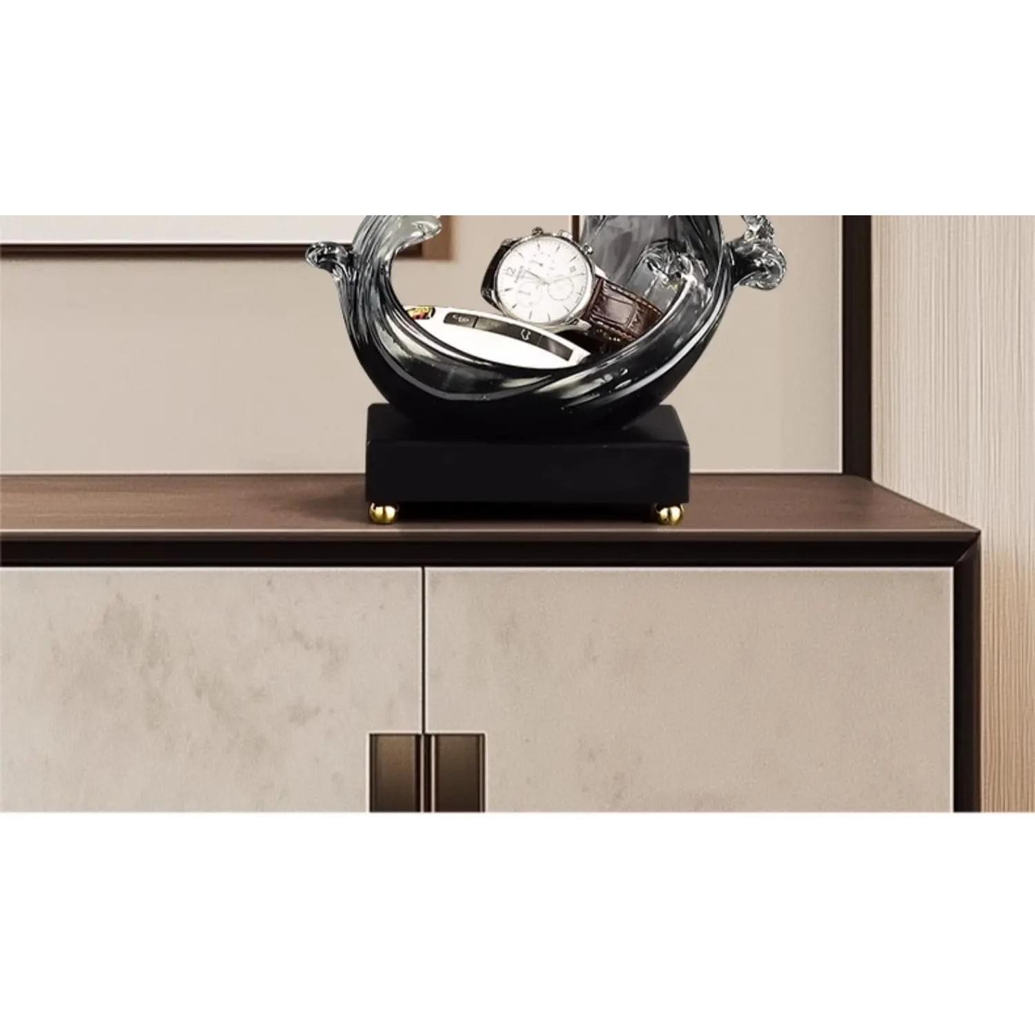 Feng Shui Resin Key Box — Luxury Desk Organizer & Entryway Essential