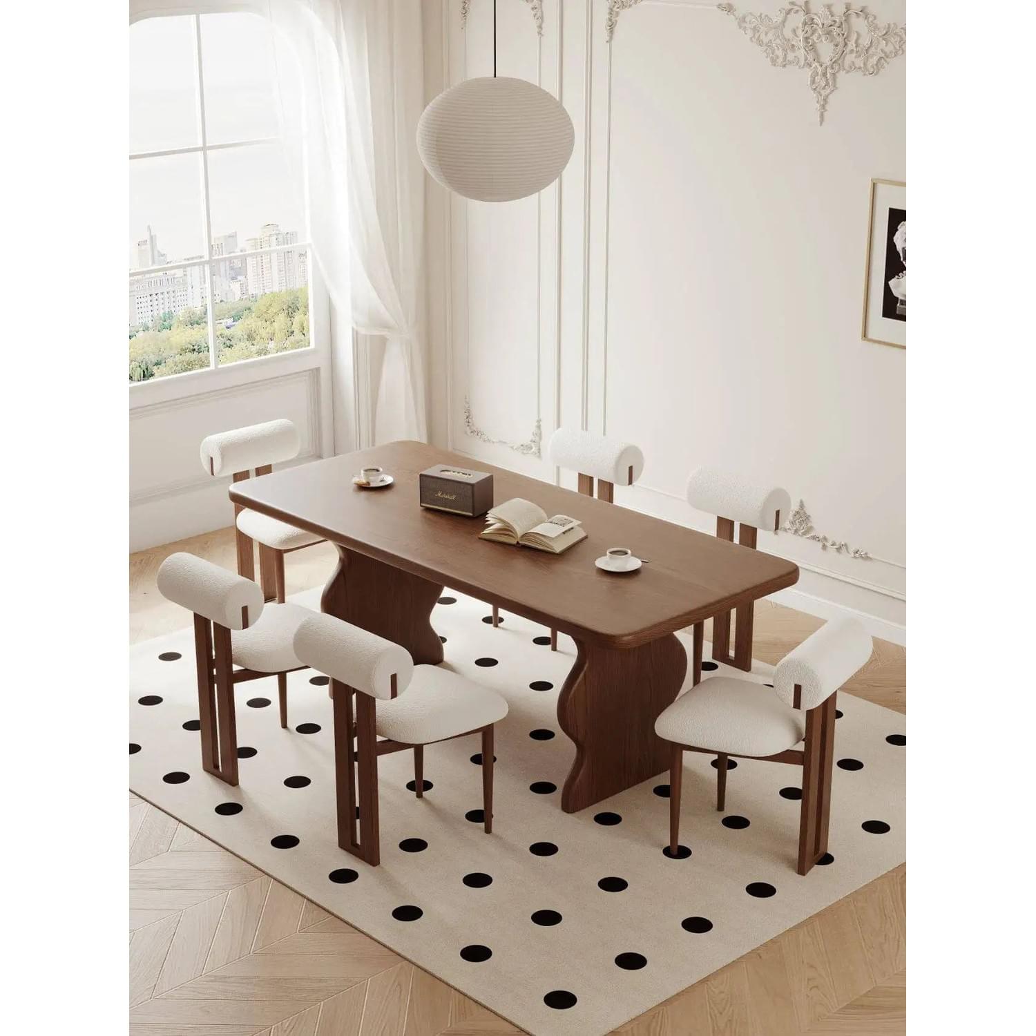 Solid Wood & Pine Dining Table