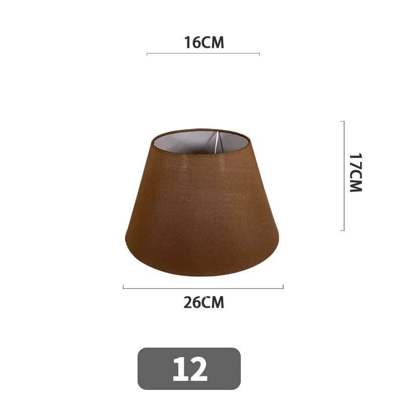 Nordic Style Chandelier Lamp Shade Linen Cloth Bedside Table Ceiling Light Cover E27 Modern Home Decor Wall Lamp Floor Lampshade