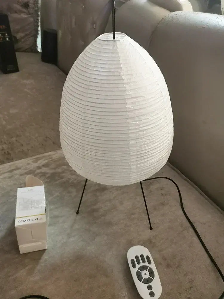 Noguchi Akari Rice Paper Floor Lamp — Wabi-Sabi Standing Light