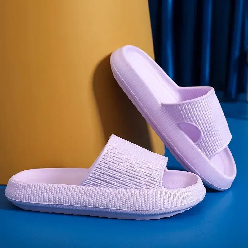 Cloud Comfort EVA Bathroom Slippers — 4cm Thick Sole, Indoor Home Sandals