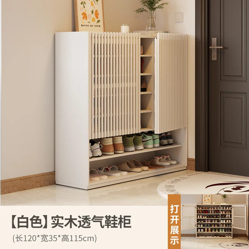 Entryway Wood Shoes Rack Vintage Luxury Space Saving Shoes Rack Storage Unit Meuble De Rangement Multifunction Furniture Jonine’s Corner