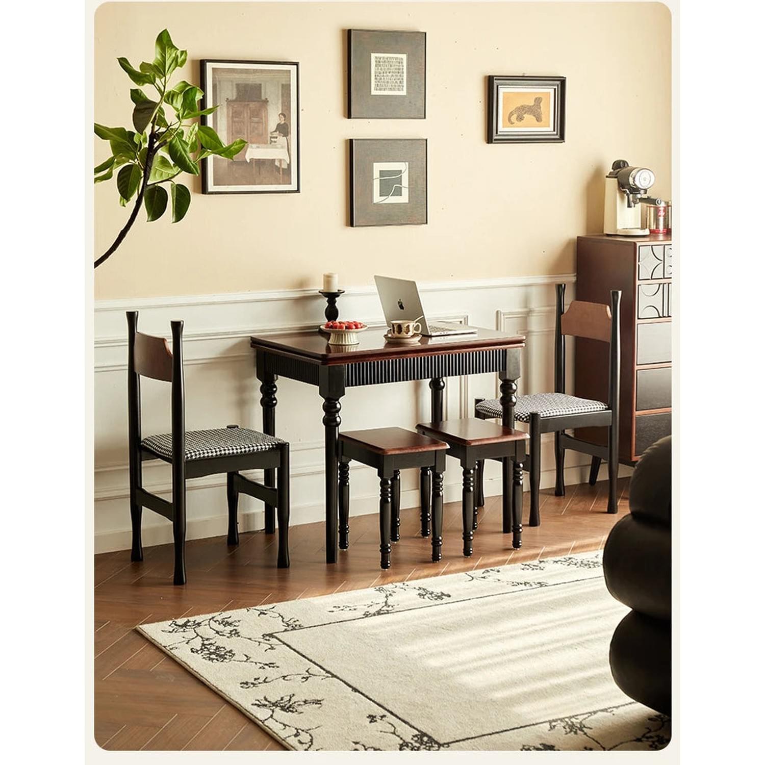 Mid-Century Foldable Dining Table