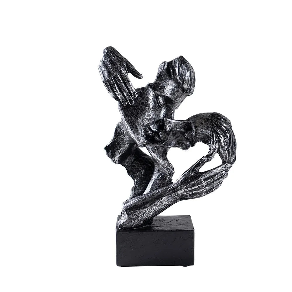 Love, Displayed — Contemporary Couple Statue & Lover Sculpture for Home