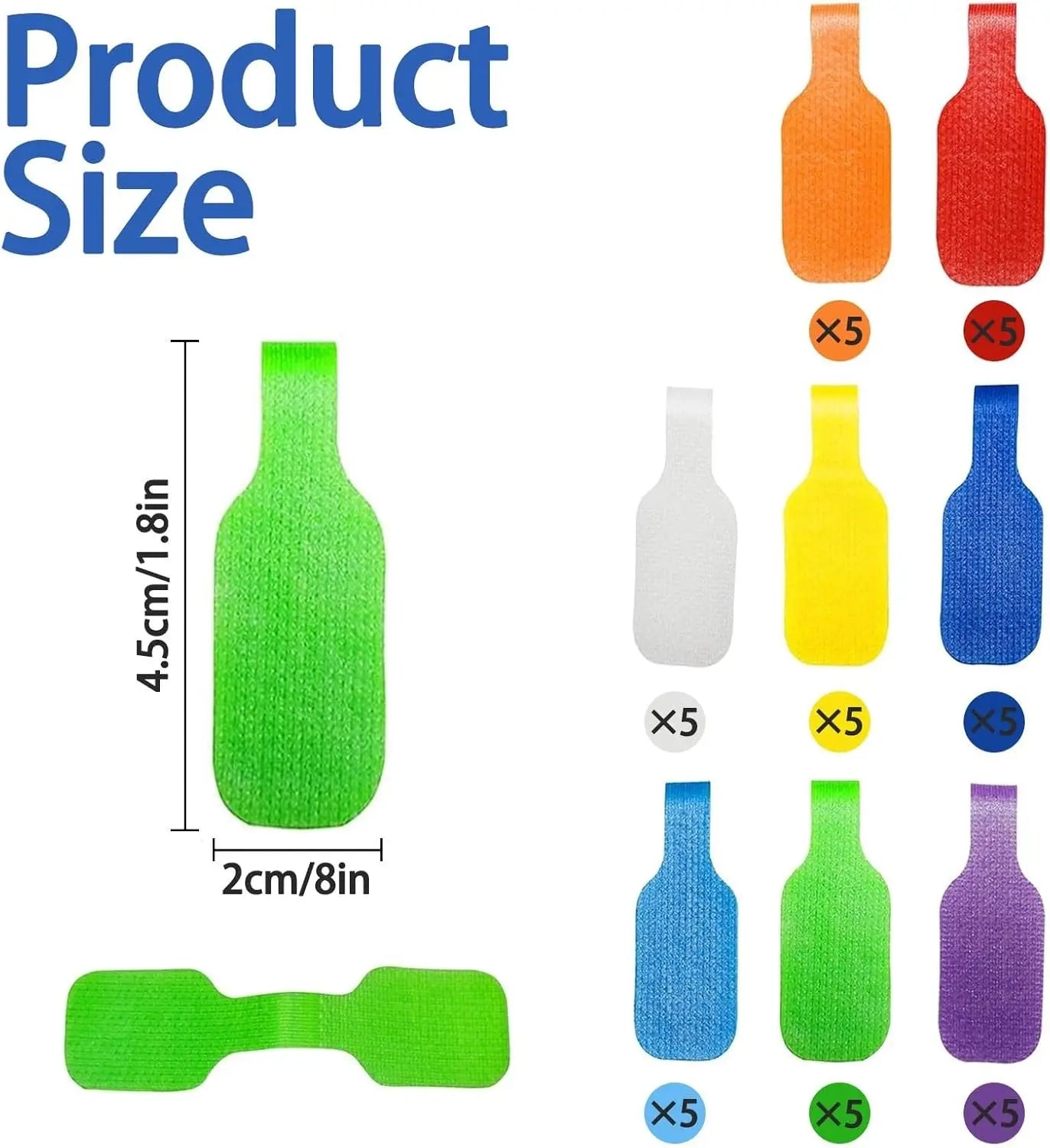 Cable Organizer Straps 10/30/50pcs Reusable Waterproof Color-Coded Labels, Charger Data Cords Management Ties Cable Ties