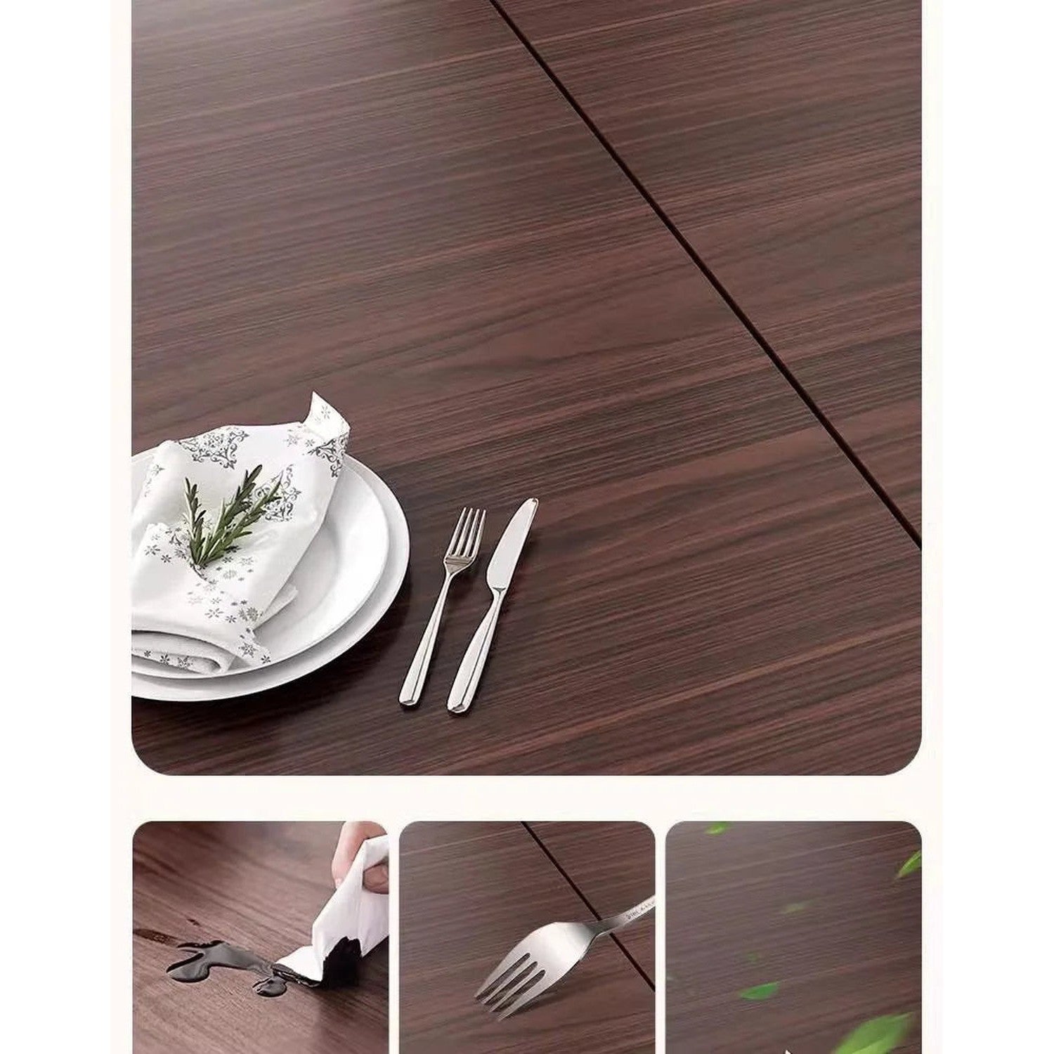Round Foldable Dining Table — 100 & 120cm