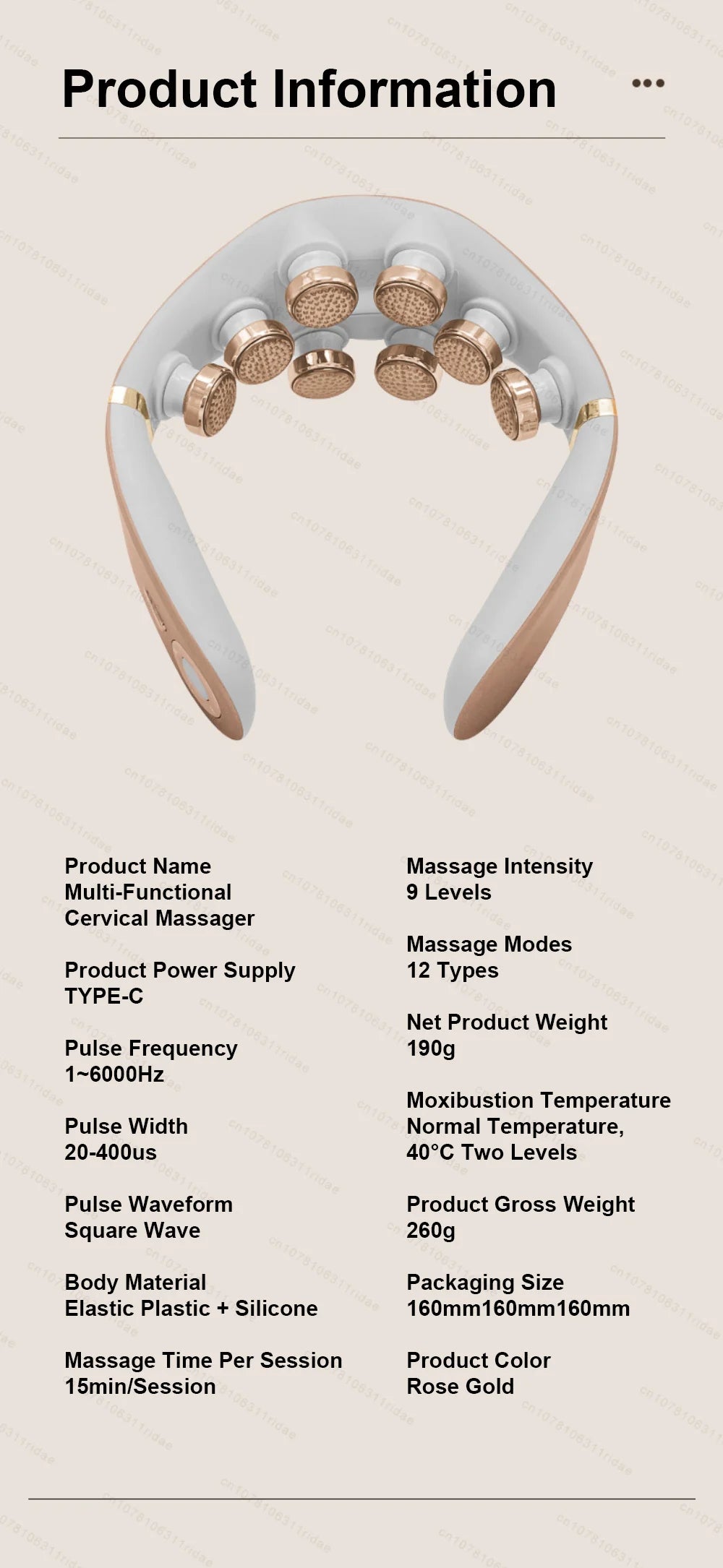 The Tension Release — 8D Electric Pulse Neck & Shoulder Massager with Heat