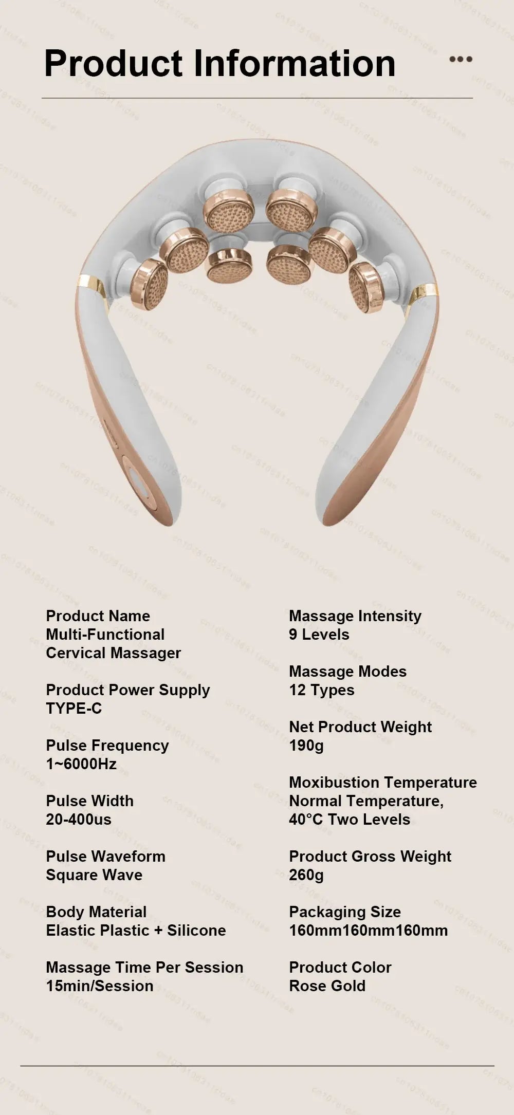 The Tension Release — 8D Electric Pulse Neck & Shoulder Massager with Heat