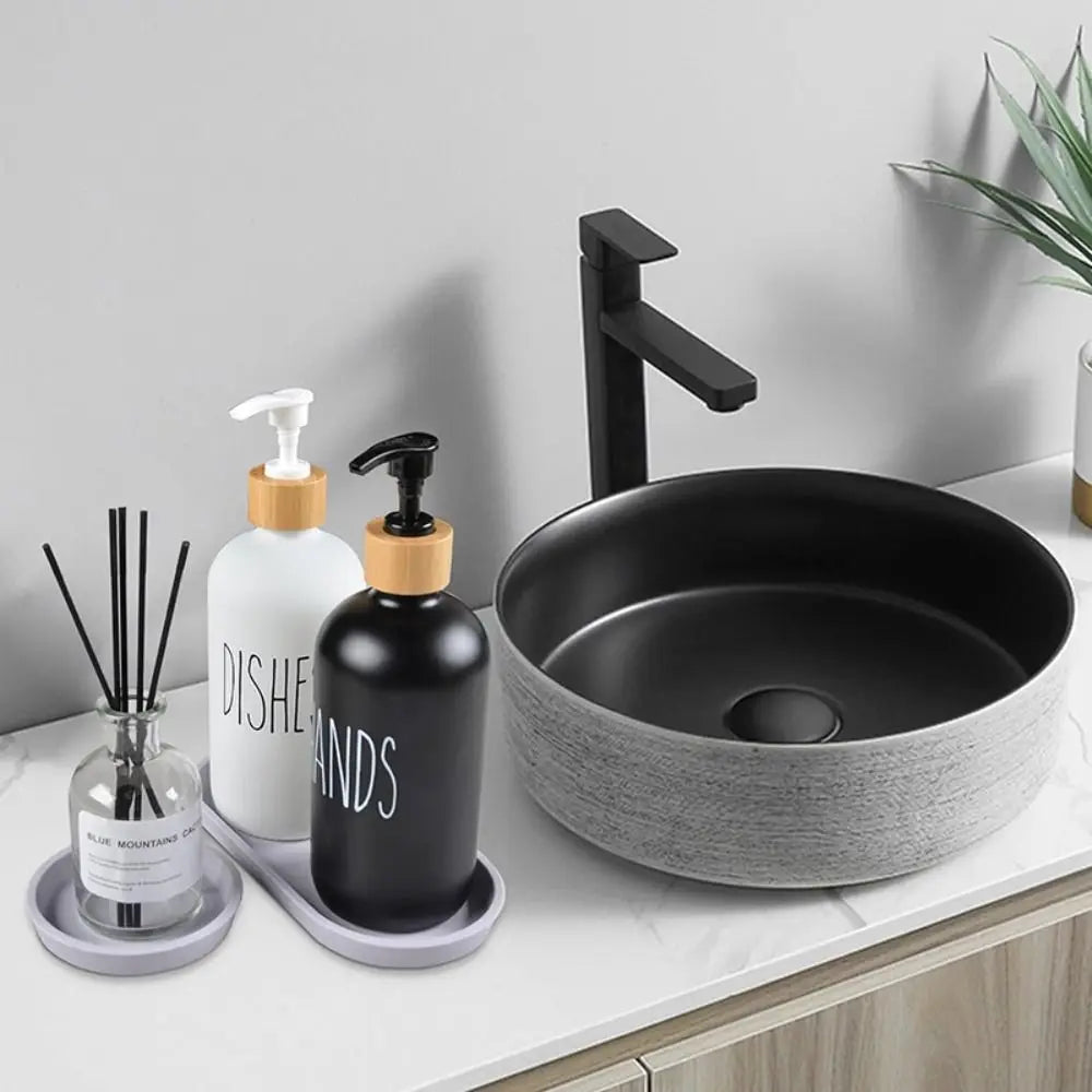 The Marble Tray — Oval Silicone Vanity & Countertop Organizer Tray