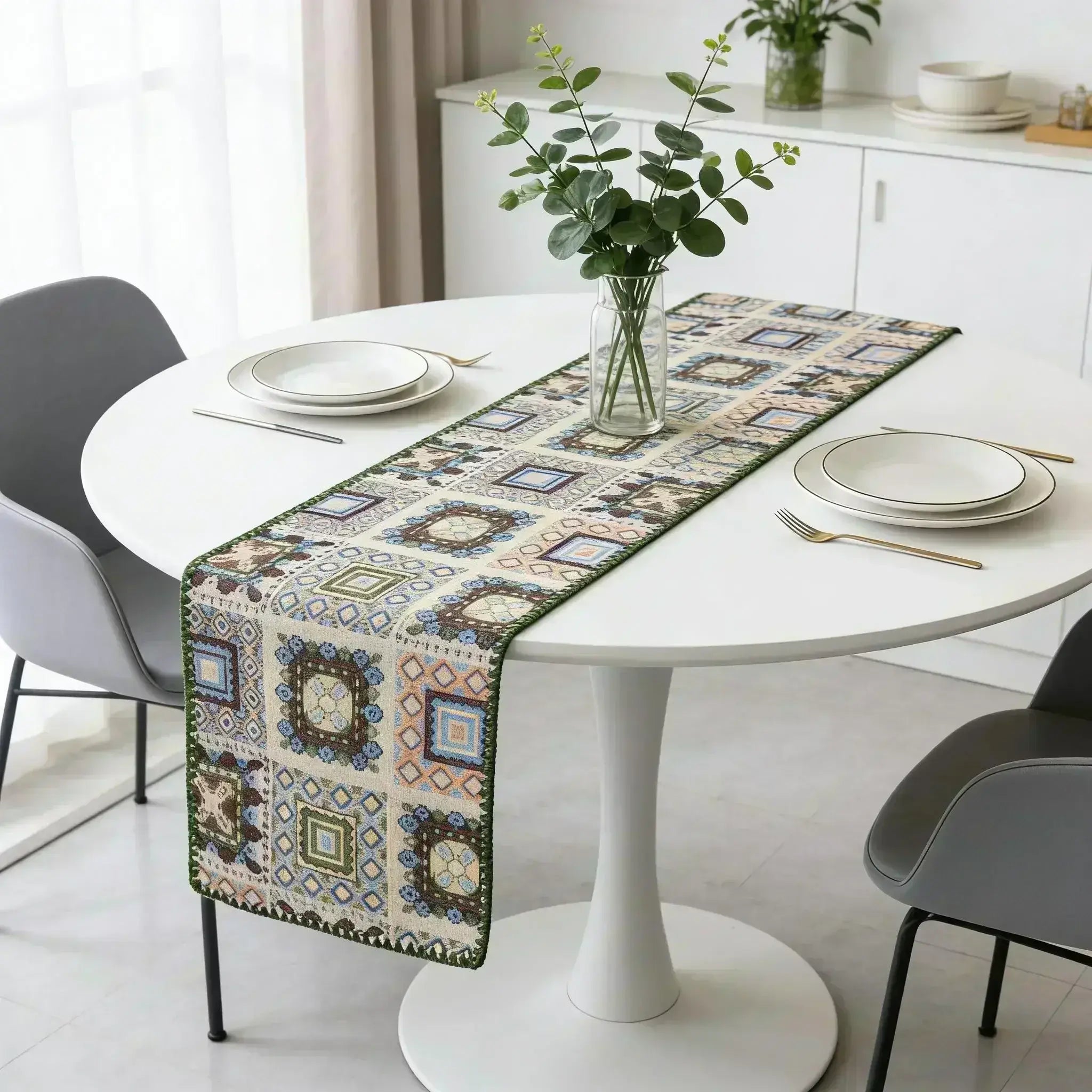 Nordic Cotton Linen Table Runner — Dining & TV Cabinet Cloth