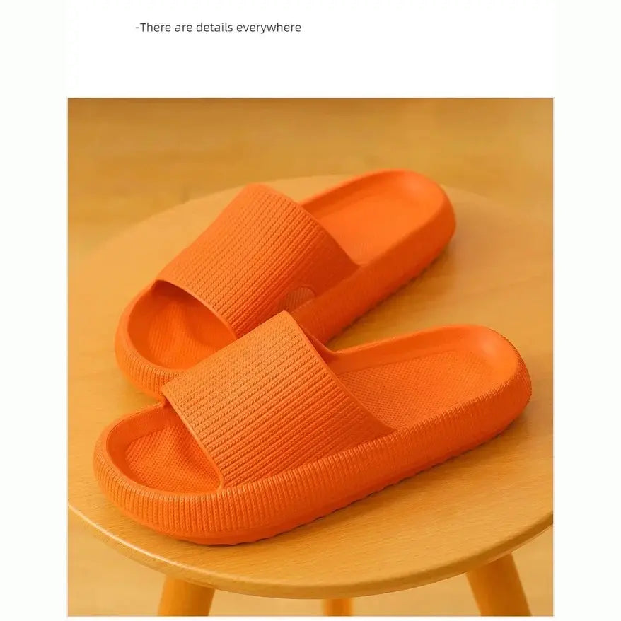 Cloud Comfort EVA Bathroom Slippers — 4cm Thick Sole, Indoor Home Sandals