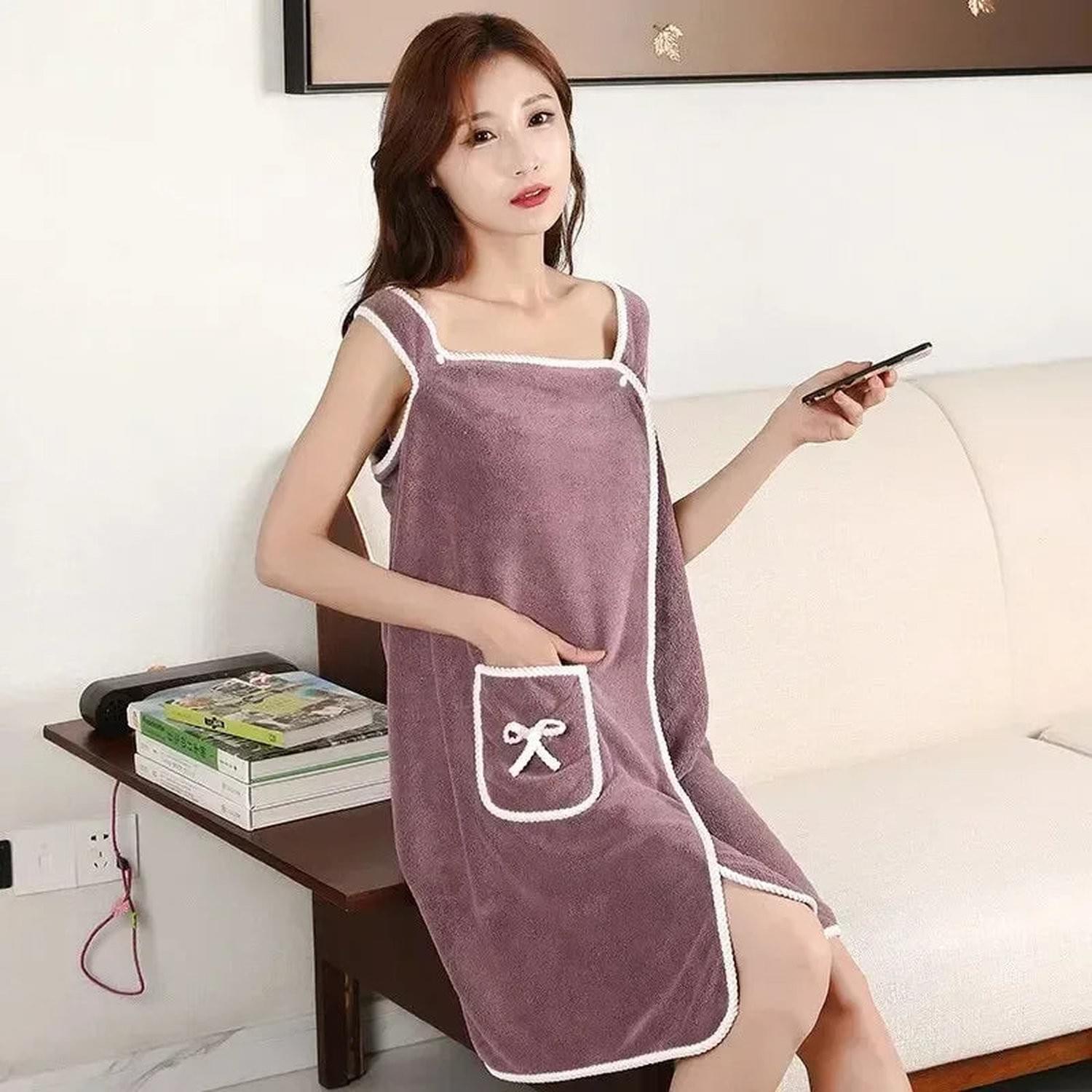 Wrap & Go — Wearable Fast-Dry Bath & Beach Towel (140×85cm)