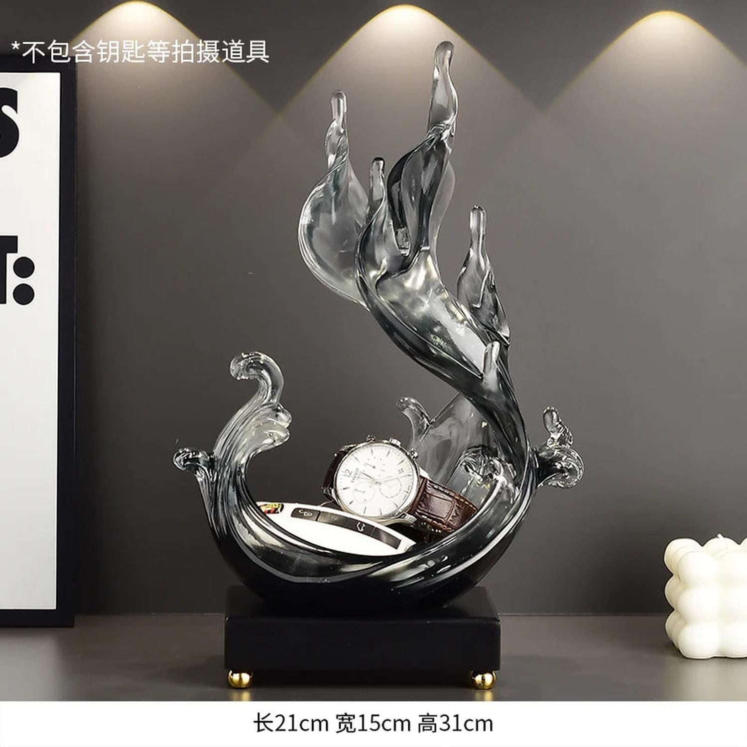 Feng Shui Resin Key Box — Luxury Desk Organizer & Entryway Essential