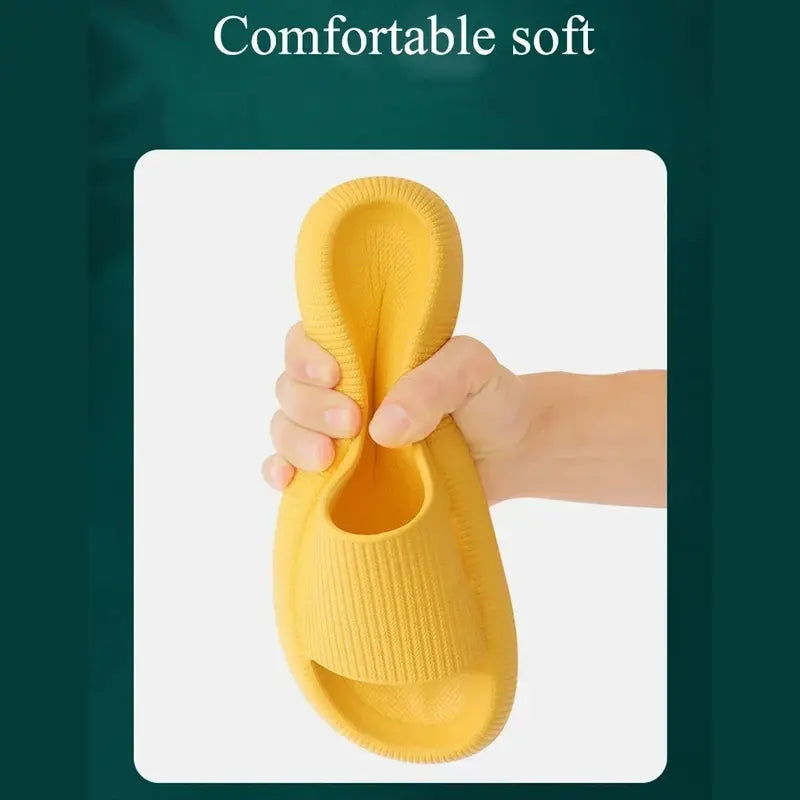 Cloud Comfort EVA Bathroom Slippers — 4cm Thick Sole, Indoor Home Sandals