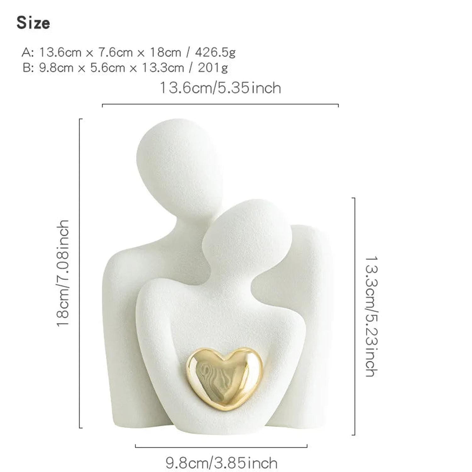 The Hug That Stays — Ceramic Love Sculpture for Home & Gifting
