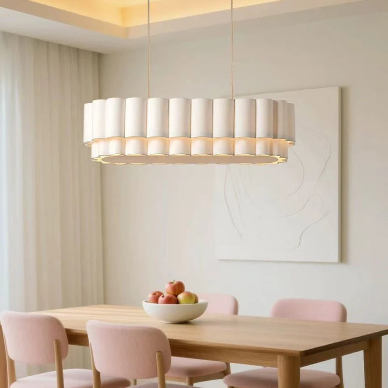 American Wabi Sabi Fabric Pendant Light Living Dining Room Loft Bar Droplight Lighting Home Decor Bedroom Hanging Chandelier