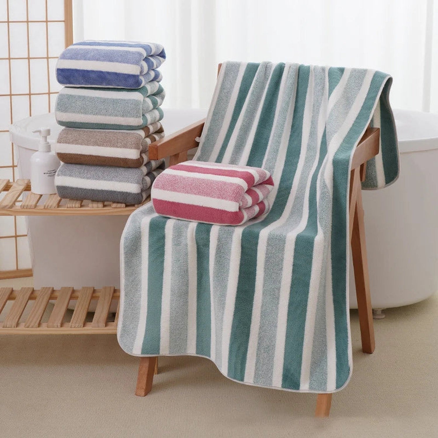 Share the Softness — Large Absorbent Bath Towels for Two