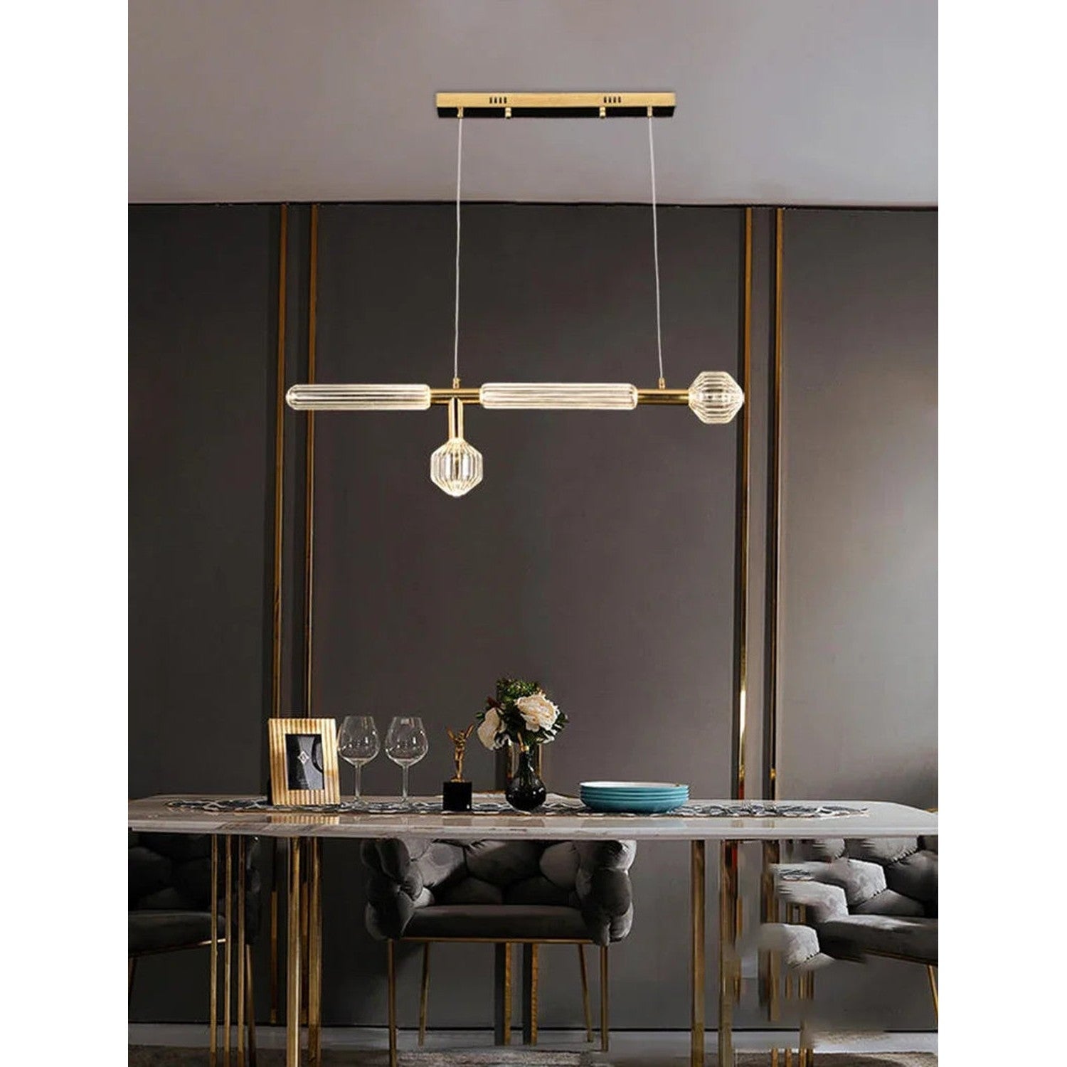Nordic Luxury Art Glass Chandelier — High-End Pendant Lamp Home Décor