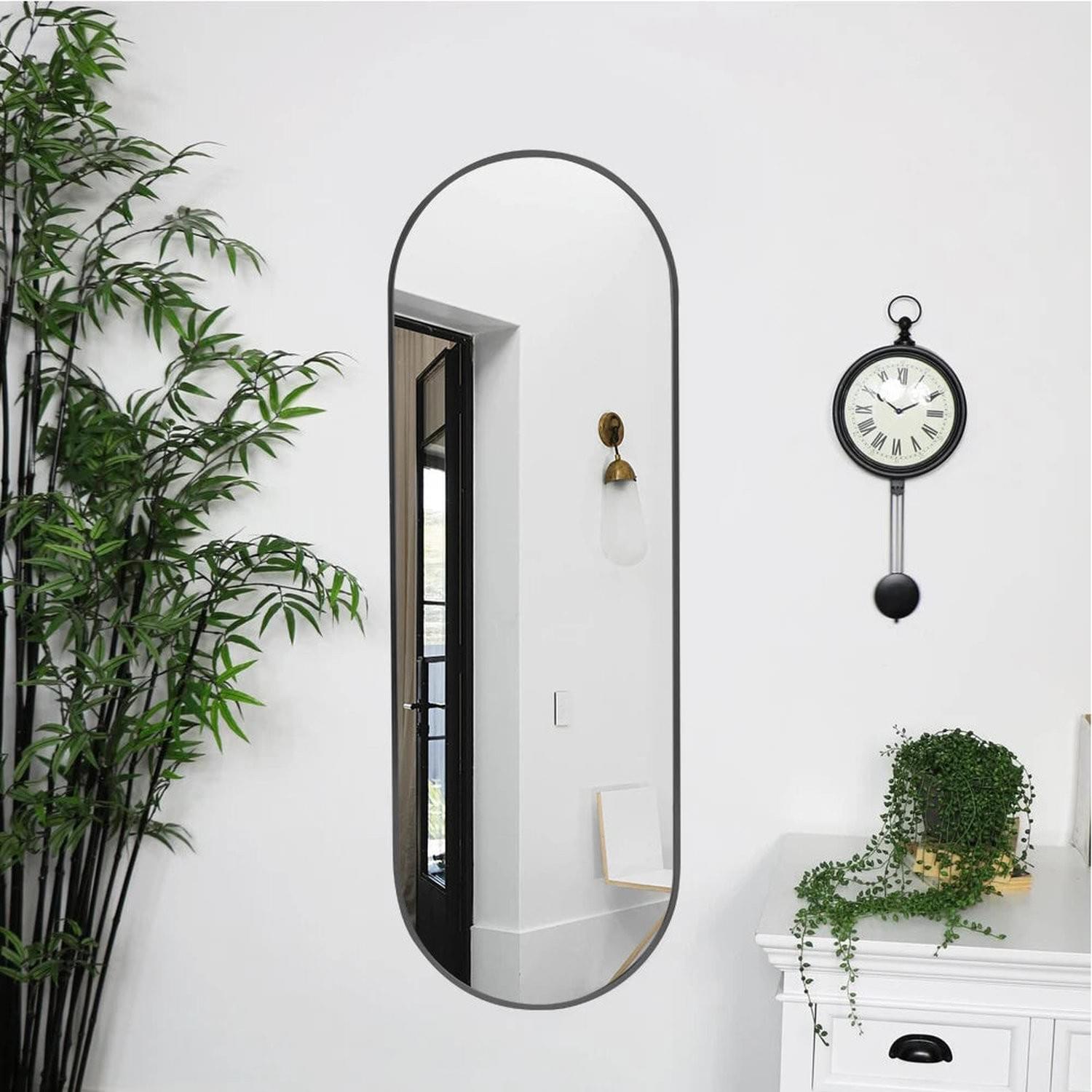 The Mirror That Opens the Room — Oversized Oval Full-Length Mirror