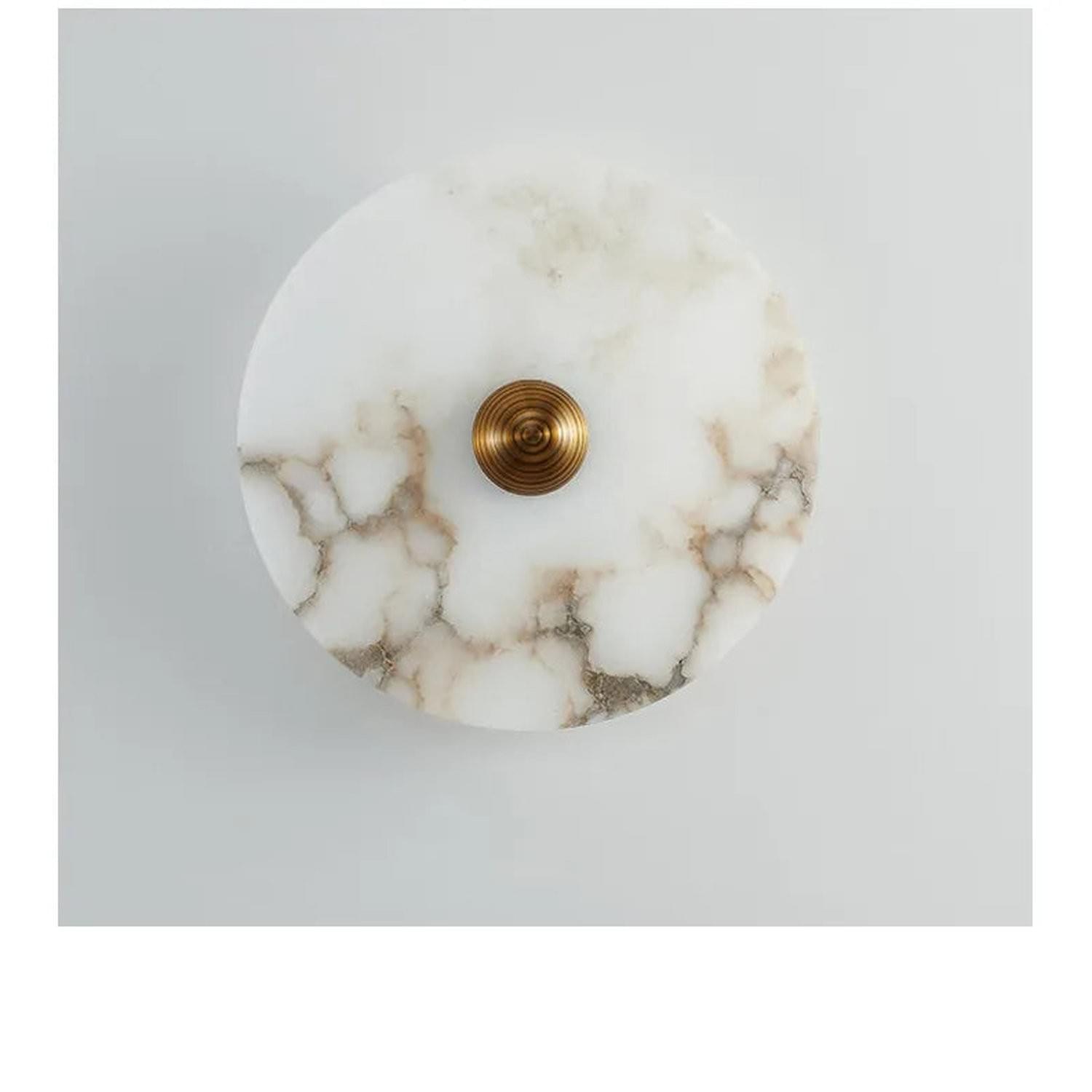 Marble Wall Sconce — Luxury Stone Wall Lamp for Living Room, Bedroom & Bathroom