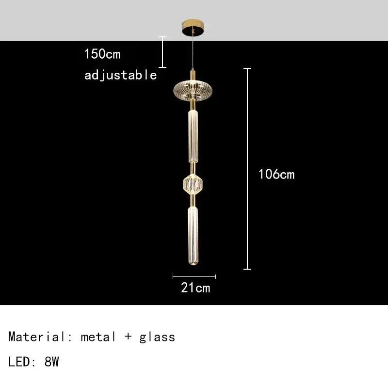 Nordic Luxury Art Glass Chandelier — High-End Pendant Lamp Home Décor