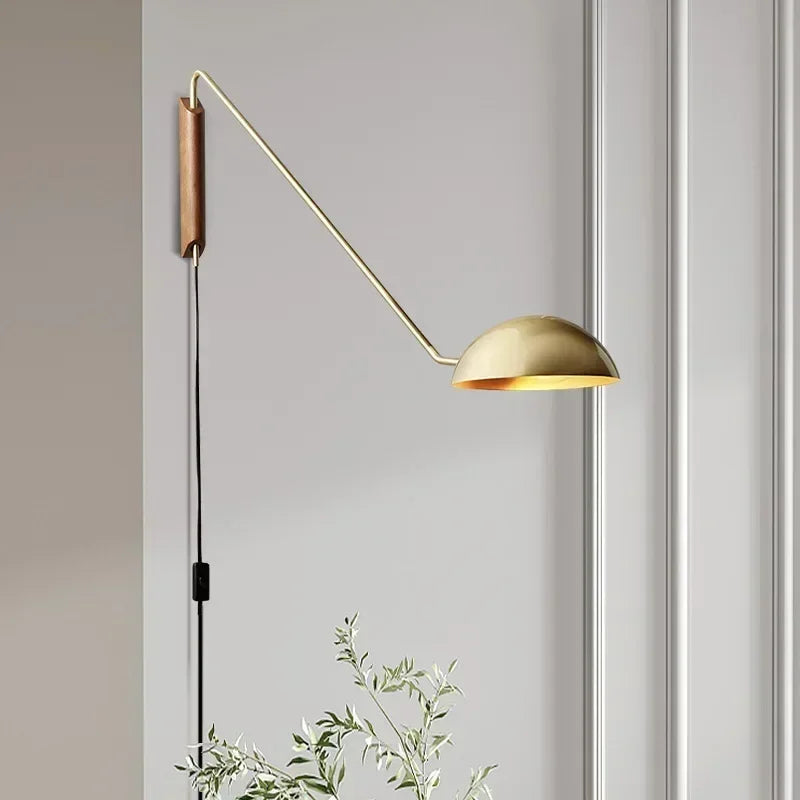 Modern Minimalist Long Arm LED Wall Lamp Design Style Golden Wall Lights Living Dining Room Bedside Sconce Adjustable Home Decor Jonine&
