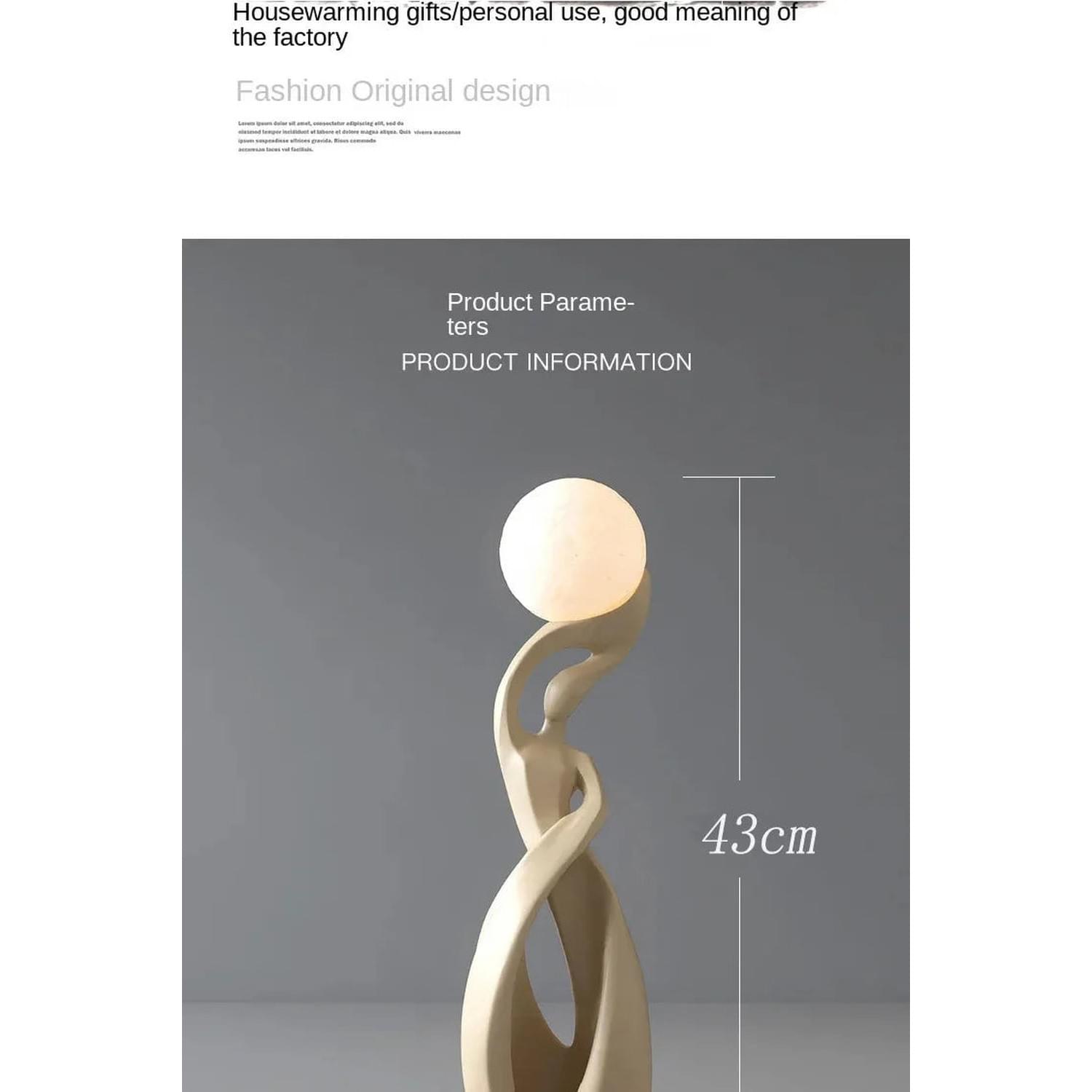 Light That Lives in the Room — Nordic Glow Resin Figurine with Ambient Light