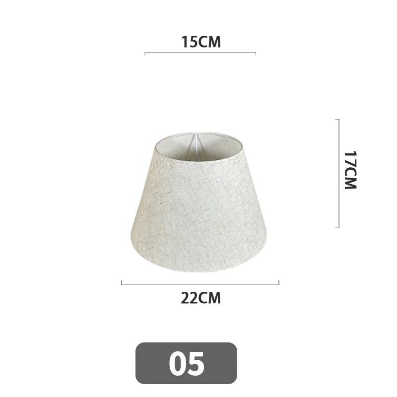 Nordic Style Chandelier Lamp Shade Linen Cloth Bedside Table Ceiling Light Cover E27 Modern Home Decor Wall Lamp Floor Lampshade