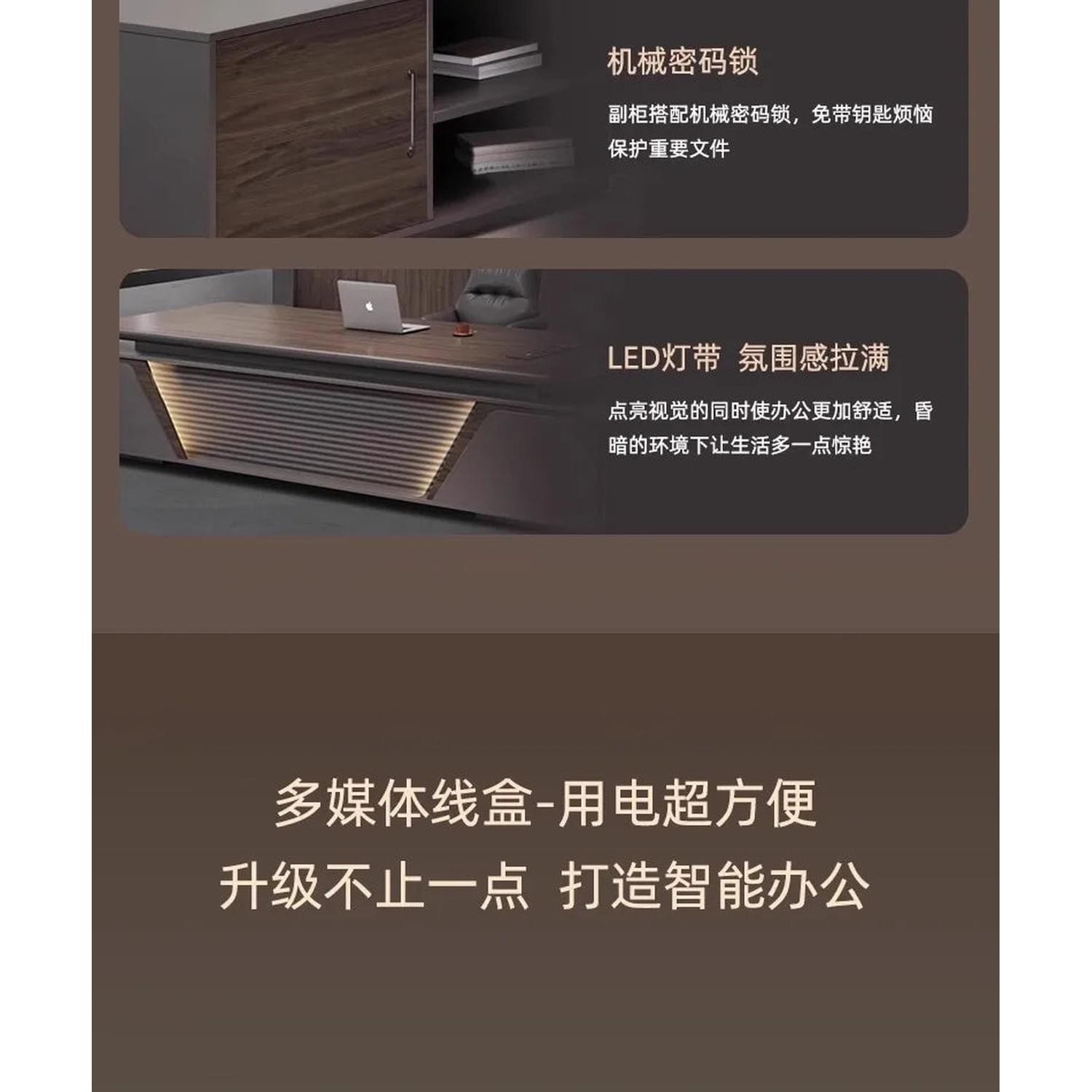 Height-Adjustable L-Shaped Gaming & Home Office Desk
