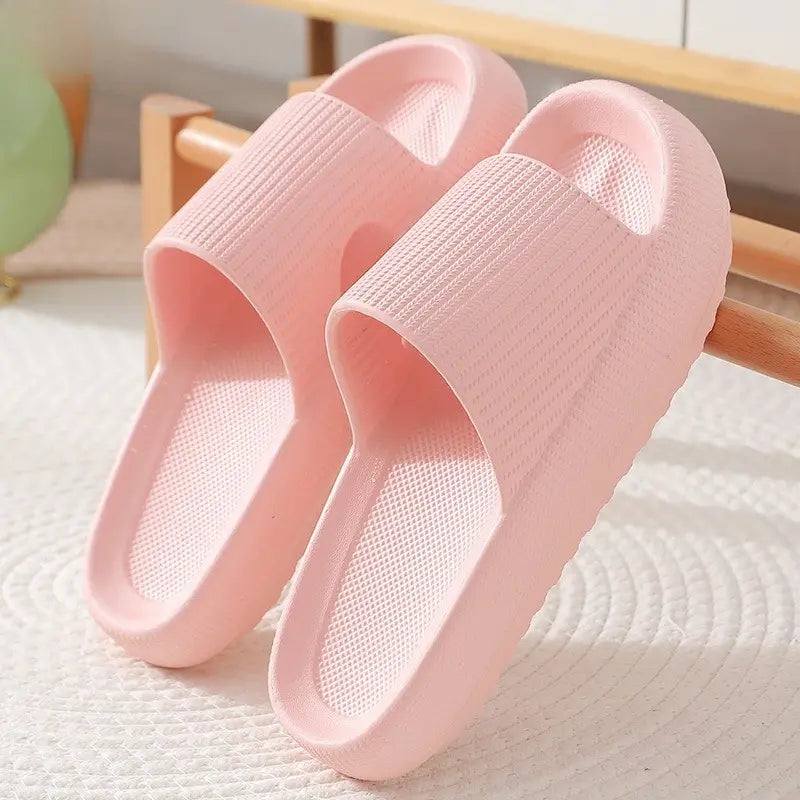 Cloud Comfort EVA Bathroom Slippers — 4cm Thick Sole, Indoor Home Sandals