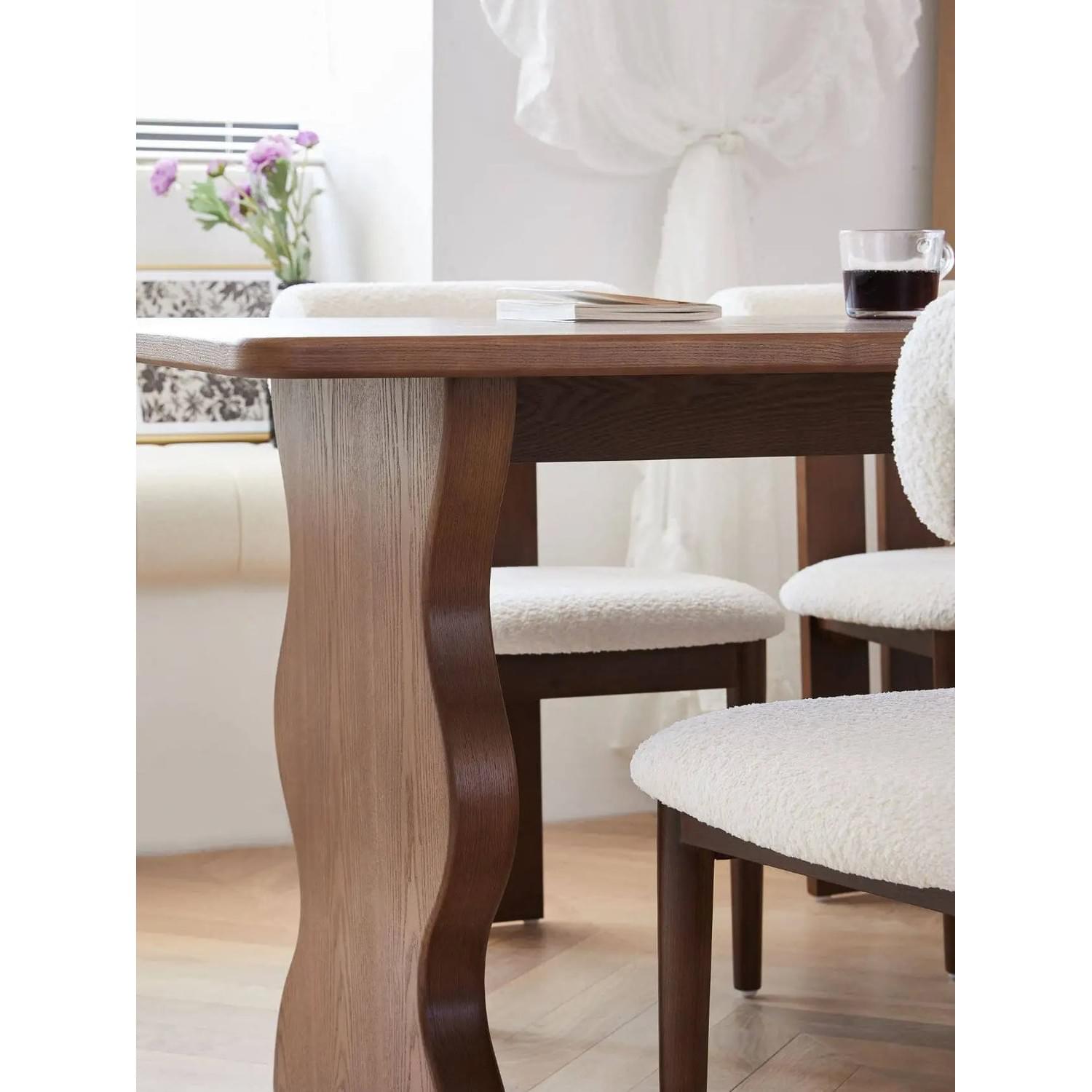 Solid Wood & Pine Dining Table