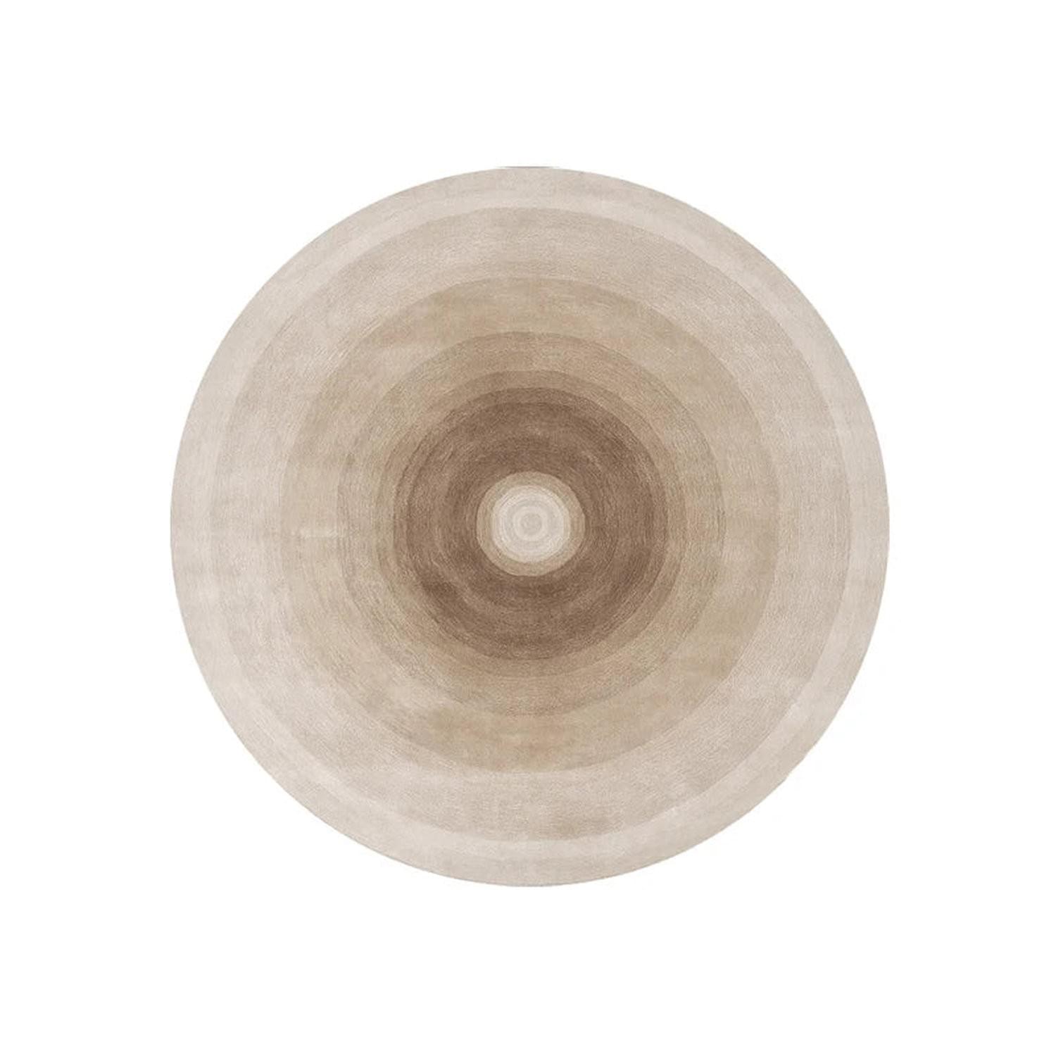 Round Gradient Area Rug — Machine Washable Non-Slip Floor Mat for Living Room & Bedroom