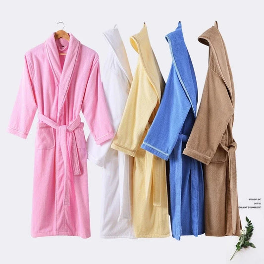 Wrap Yourself in Calm — 100% Cotton Terry Bathrobe
