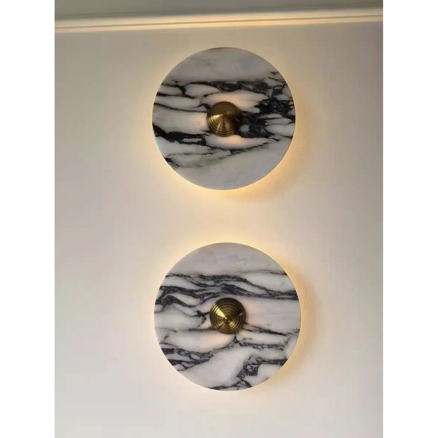 Marble Wall Sconce — Luxury Stone Wall Lamp for Living Room, Bedroom & Bathroom