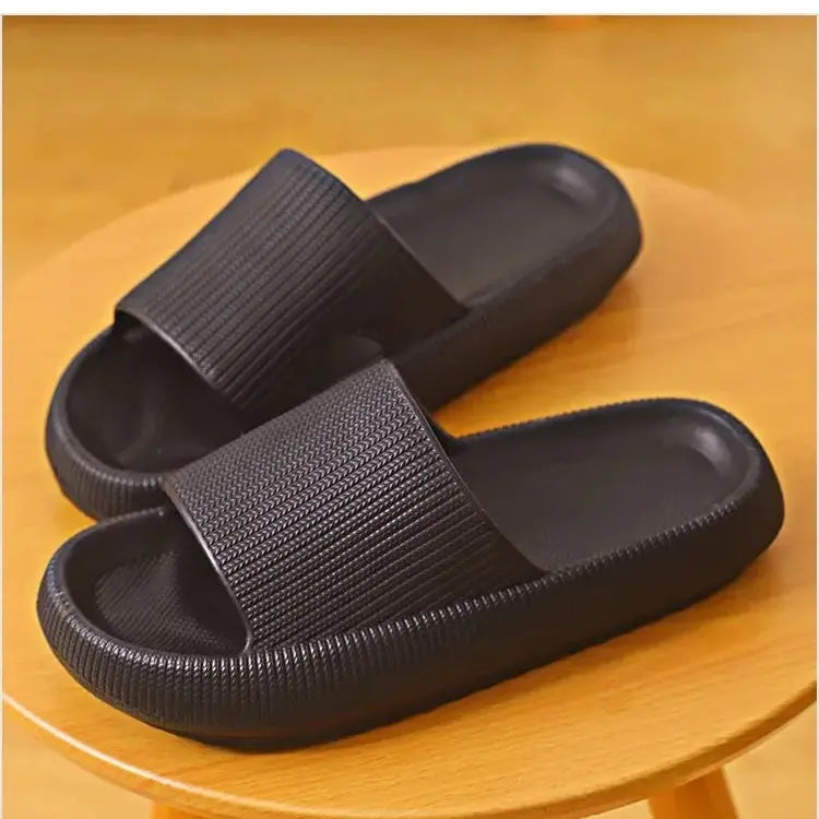 Cloud Comfort EVA Bathroom Slippers — 4cm Thick Sole, Indoor Home Sandals