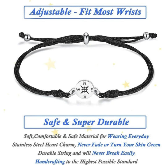 Graduation Gift Box Set — Compass, Bracelet & Keepsake Card