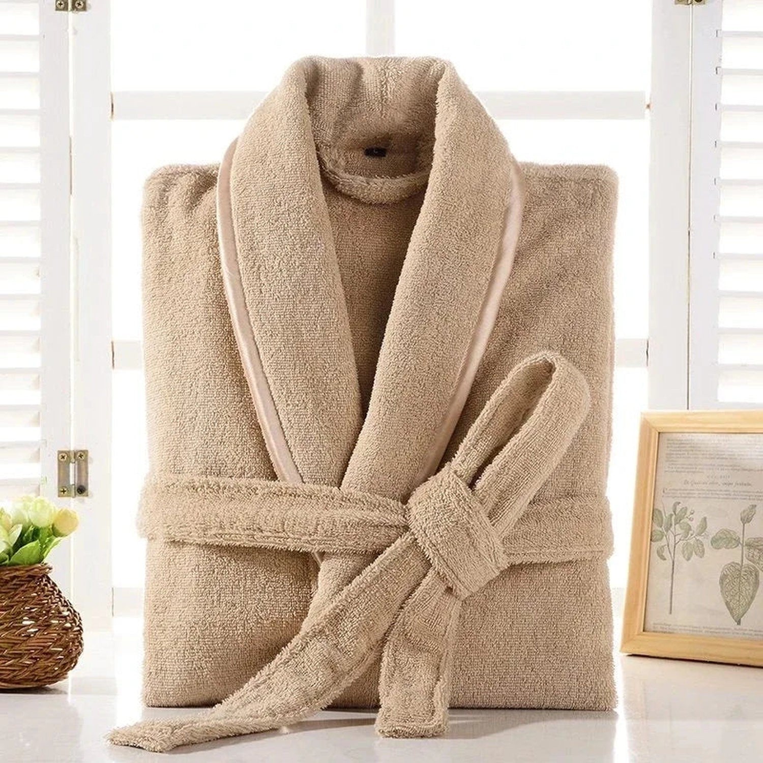 Wrap Yourself in Calm — 100% Cotton Terry Bathrobe