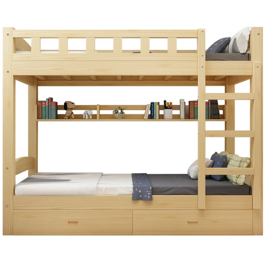 Sleep Stacked, Dream Big — Solid Wood Bunk Bed for Kids & Teens
