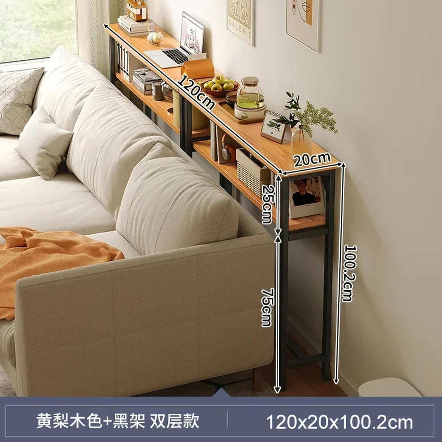Narrow Sofa Gap Side Table — Space-Saving Partition Rack