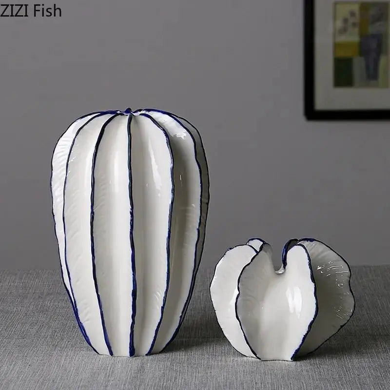 The Statement Vase — Modern Ceramic Vase for Flowers, Stems & Home Styling