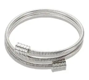 Stainless Steel Crystal Cuff Bracelet Bangle