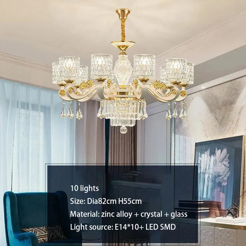 Dressed in Light — Crystal LED Chandelier for Hotel-Worthy Living Rooms & Bedrooms Jonine’s Corner