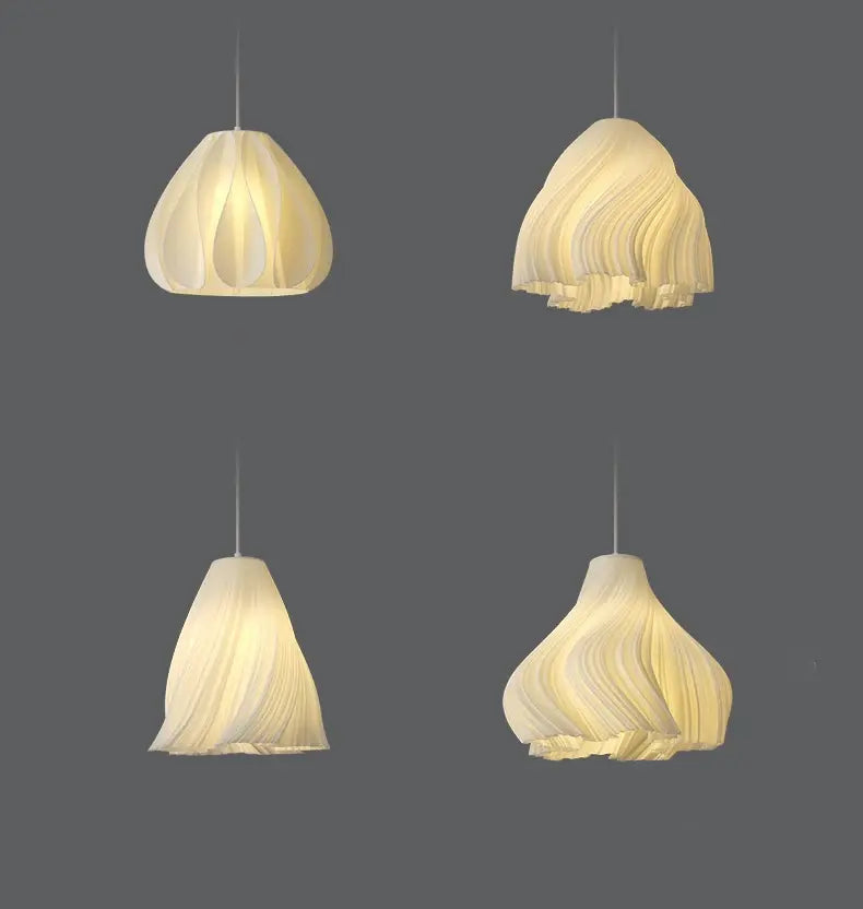 3D Flower Pendant Light — Nordic Resin Chandelier