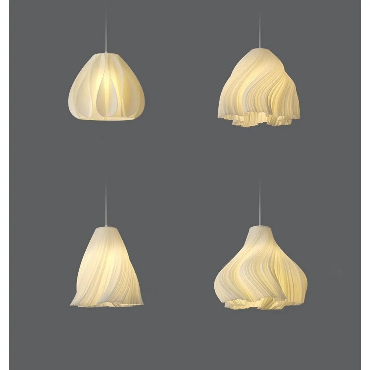 3D Floral Resin Pendant Light — Nordic Chandelier Jonine’s Corner