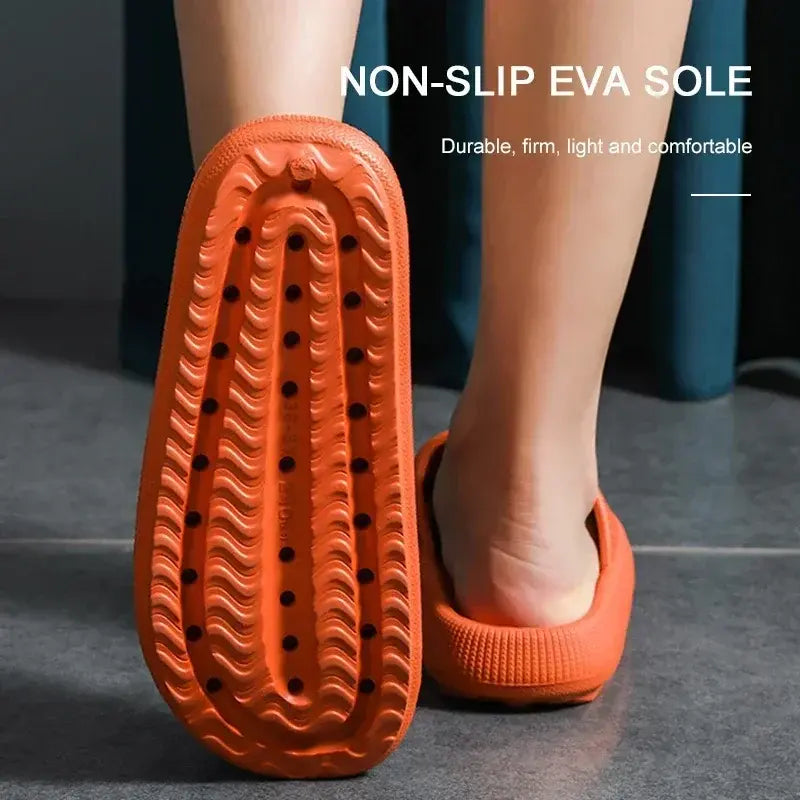 Cloud Comfort EVA Bathroom Slippers — 4cm Thick Sole, Indoor Home Sandals
