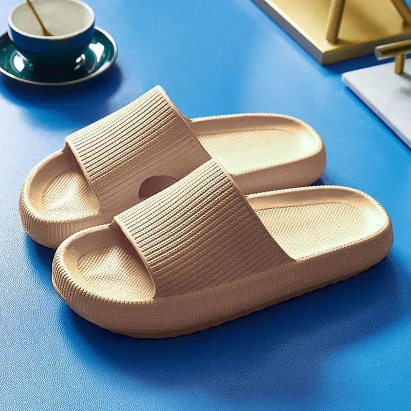 Cloud Comfort EVA Bathroom Slippers — 4cm Thick Sole, Indoor Home Sandals