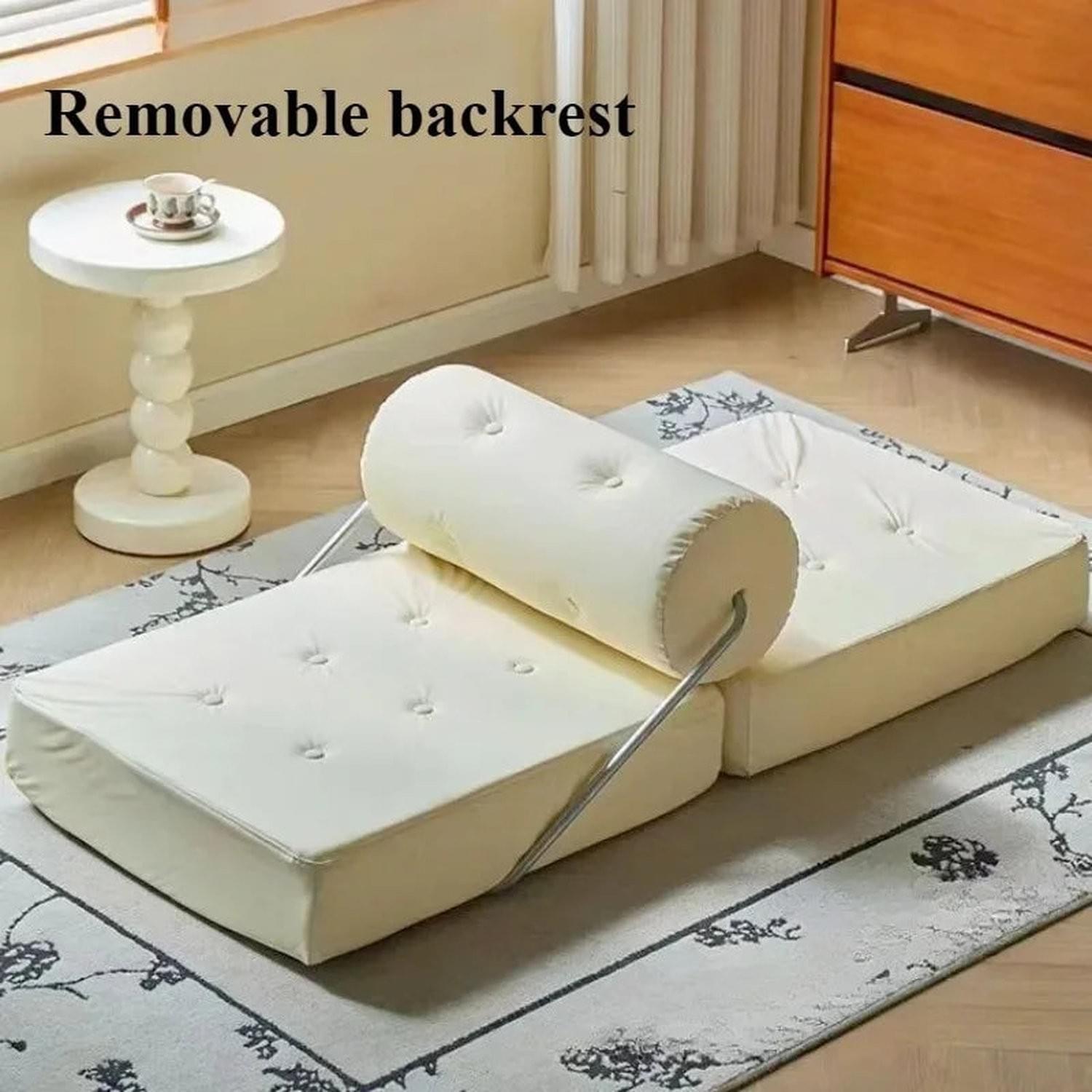 Foldable Nordic Sofa Bed — 1-Person Lazy Sofa for Bedroom & Living Room