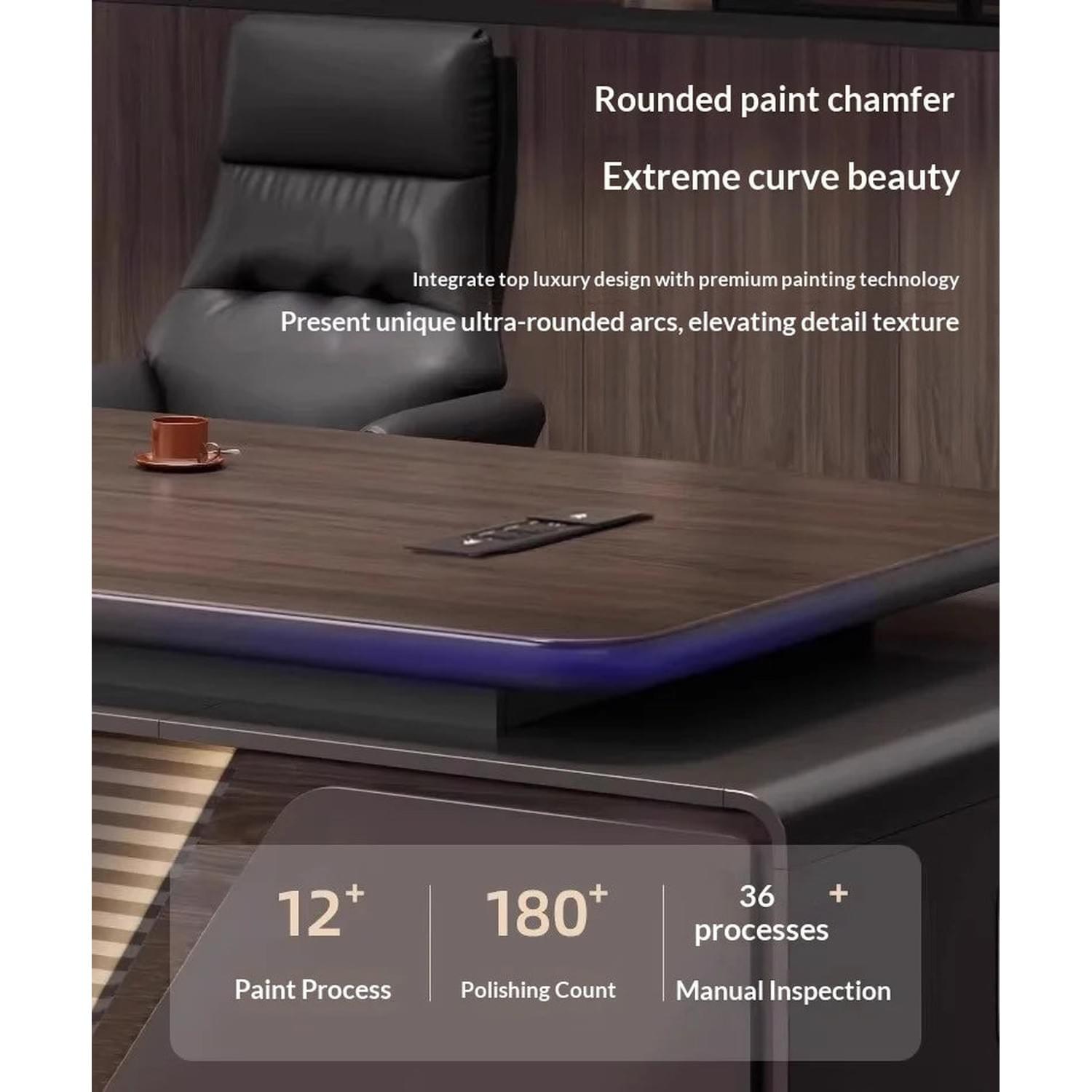 Height-Adjustable L-Shaped Gaming & Home Office Desk