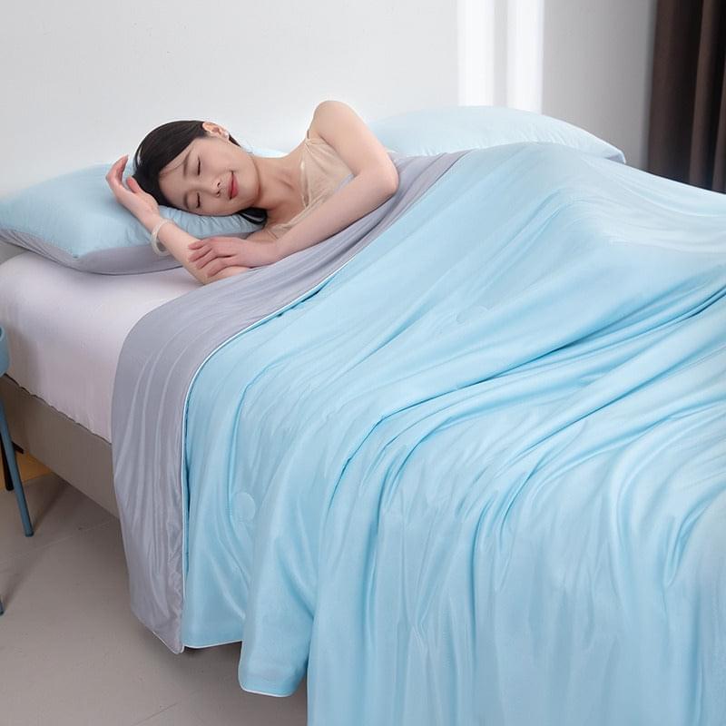 Sleep Light — Cooling Silk Blanket for Warm Nights