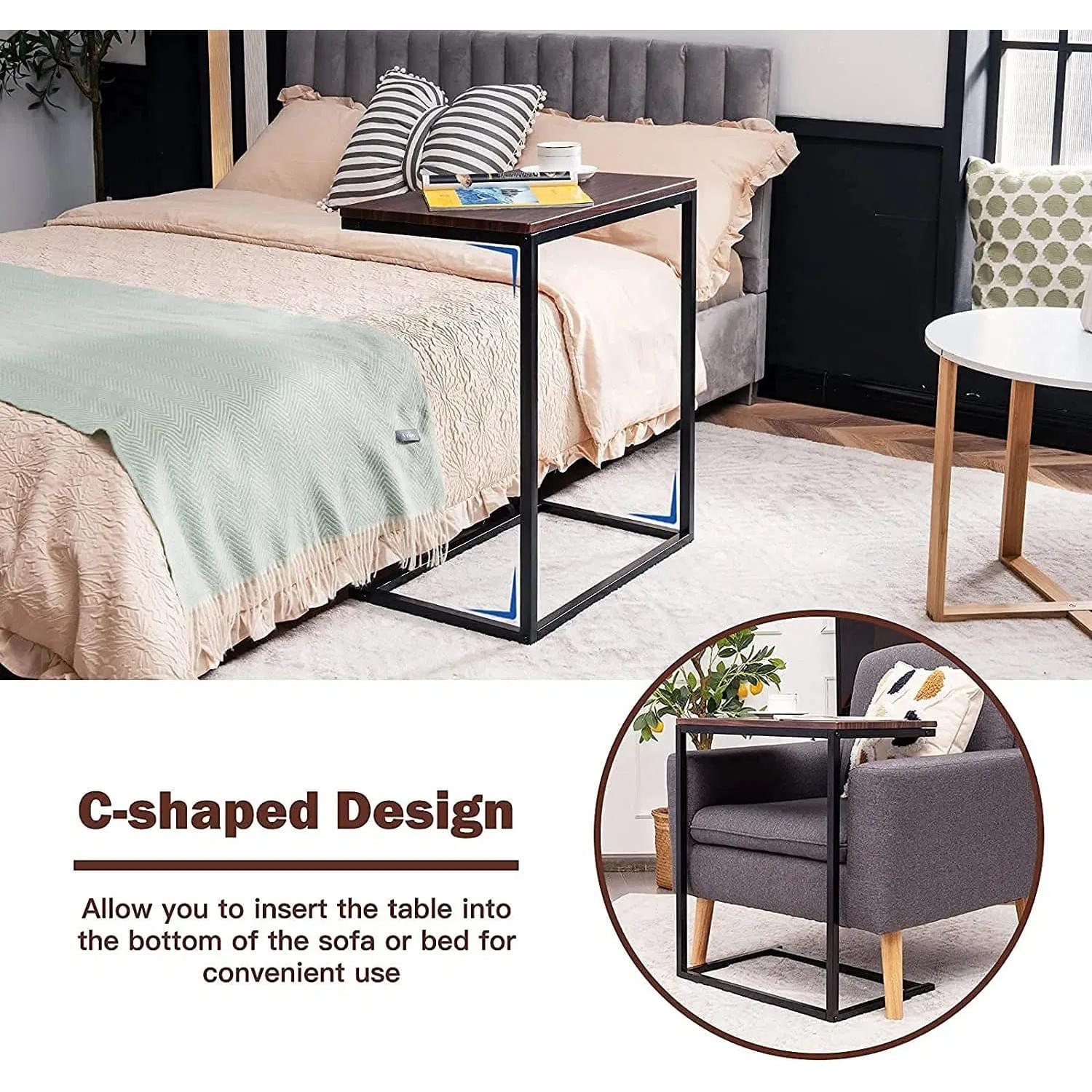 The Table That Fits Your Life — C-Shaped Sofa Side Table